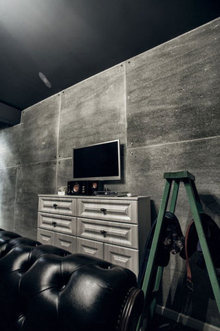 现代简约风格三居室黑白装修图片