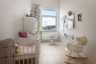 现代简约风格二居室简洁白色80平米设计图