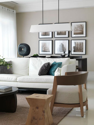 现代简约沙发背景墙设计效果图