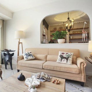 地中海简洁客厅沙发设计图
