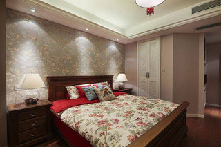 美式风格三居室温馨130平米装修图片