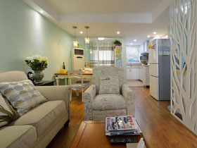 78平清新淡绿色宜家风公寓 工薪之家最佳选择