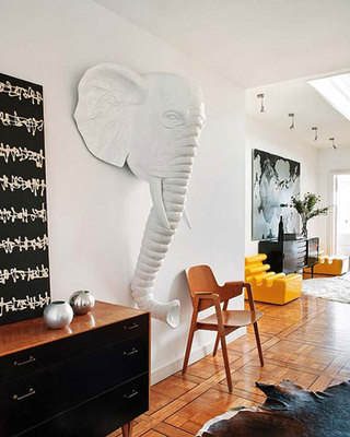 象头装饰客厅墙面提升艺术感