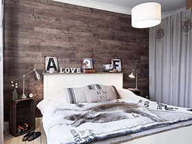 地板爬上墙 13款卧室木质背景墙设计
