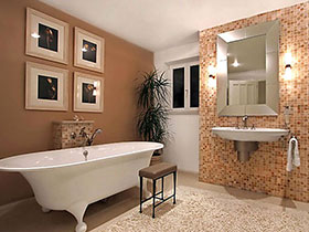 卫浴间里的旧时光 12款卫浴间照片墙