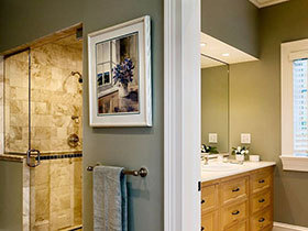 卫浴间也有好风景 12款卫浴间背景装饰画