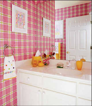 卡哇伊可爱的粉色卫浴间