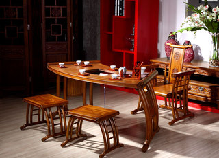 实木中式茶桌