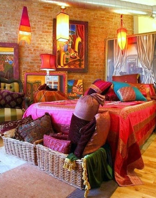 浪漫的波西米亚风情卧室