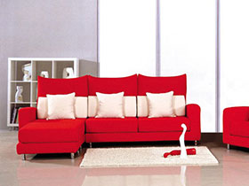 用红色召唤好运 14个红色客厅沙发设计
