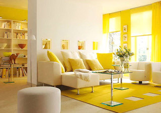 活力黄色客厅设计