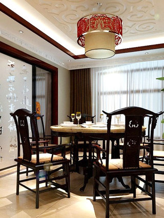 古典雅致中式餐厅吊灯设计
