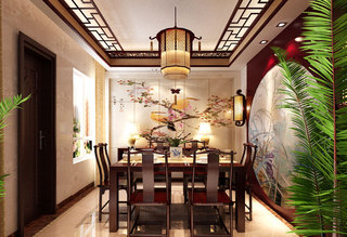 古典中式餐厅吊灯设计