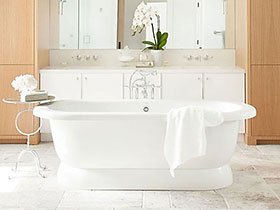 美式也有小清新 15个清新美式卫浴间设计
