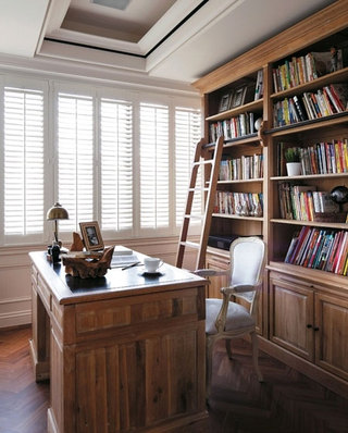 时尚与复古并存的美式书房设计