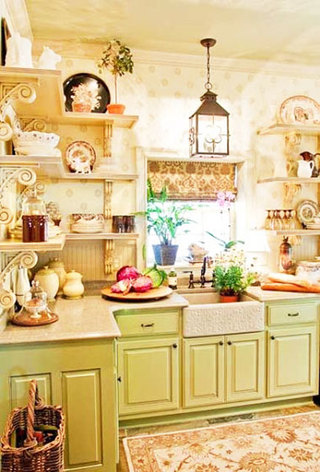 绿色可爱风格厨房