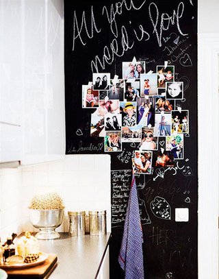 厨房创意黑板墙装饰案例