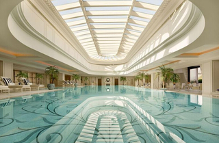 五星级大酒店游泳池设计效果图