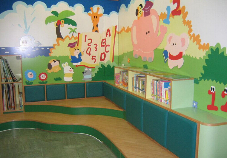 高档幼儿园墙面布置图片