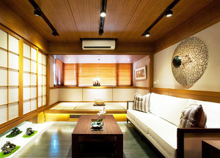 禅意日式装修风格客厅设计