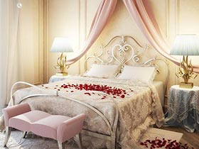 12个复古铁艺床 制造卧室的古典香氛
