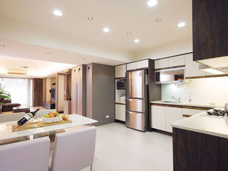 127平米新中式装修厨房设计