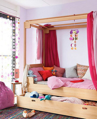 儿童房卧室收纳床设计图片