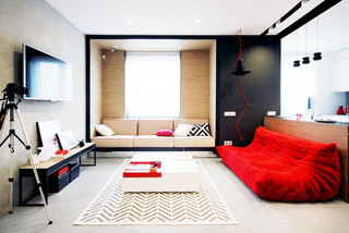 简约风格效果图客厅沙发设计