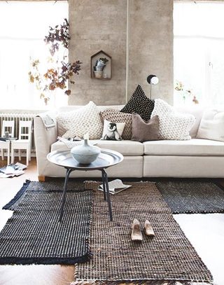 棉麻地毯为客厅添自然