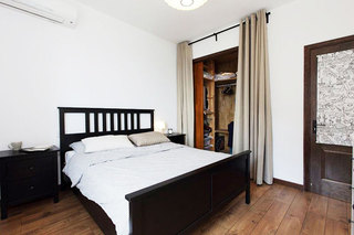 复古简中式 实木卧室设计