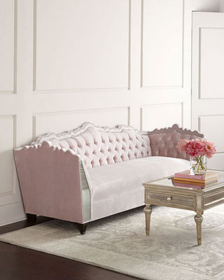 淡粉色新古典沙发