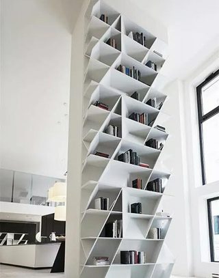 墙面超大号书柜设计