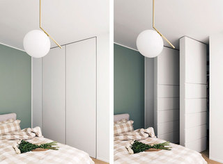 现代简约风格单身公寓时尚60平米设计图