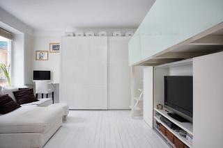 纯白极简主义 创意小公寓设计