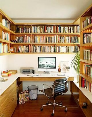 木质简约家庭书房设计