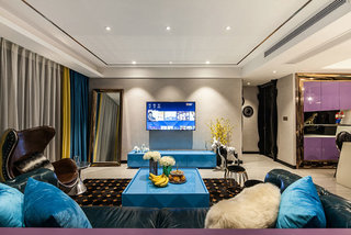 高端大气美式客厅 电视背景墙设计
