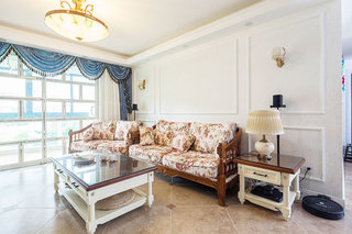清新地中海风情客厅 沙发背景墙设计