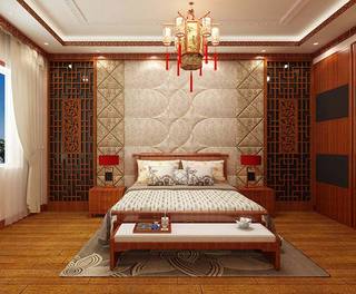 中式卧室装修装饰图