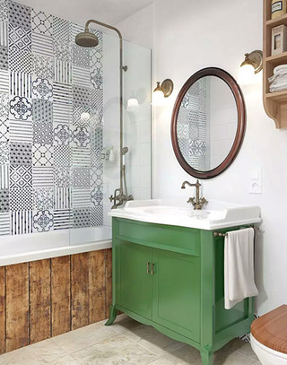 北欧风格单身公寓浴室柜图片