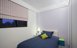 108平北欧三居室蓝紫色卧室设计装修