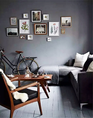 休闲主义灰色客厅图片