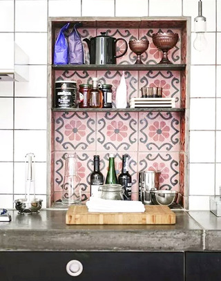 厨房花瓷砖背景墙效果图