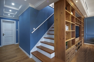 宜家美式家居 复式原木楼梯设计