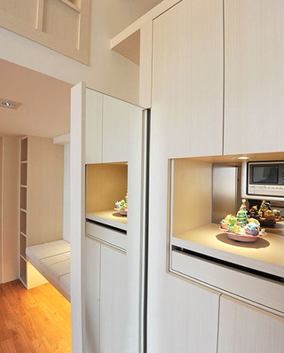 40平小户型公寓厨房橱柜图片