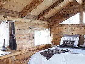 搭建临时小屋  10个木色卧室装修效果图