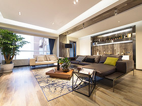 简约后现代三居室装修 营造质感空间