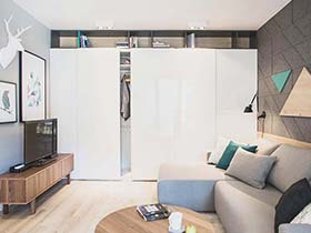60平米单身公寓设计布置图  北欧的宁静
