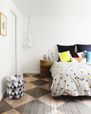 时尚北欧卧室几何抱枕设计图