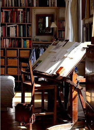 复古小书房装修装饰图片