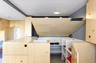 30米公寓可移动卧室床图片